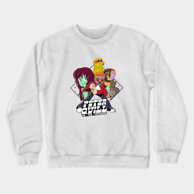 Peter Quill vs The Universe Crewneck Sweatshirt by DoodleDoc